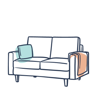 Illustration of a couch