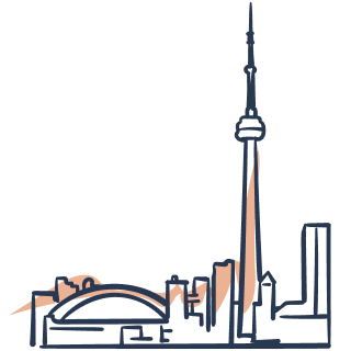 Illustration of Toronto skyline