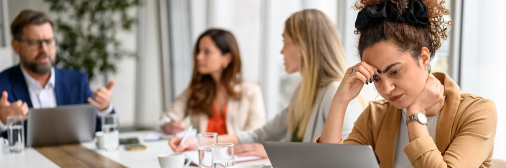 A team working together but sharing some frustrations around AI Iadoption